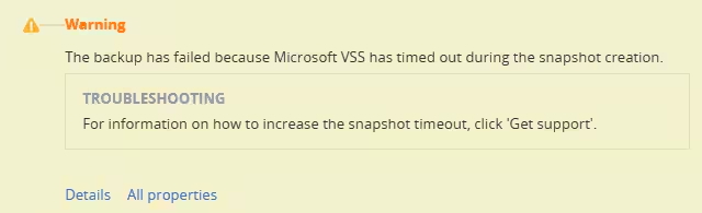 Error de copia de seguridad de Acronis